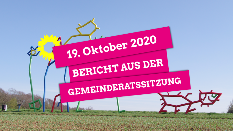 Gemeinderatssitzung vom 19. Oktober 2020