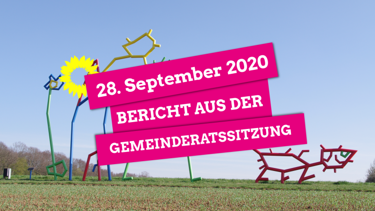 Gemeinderatssitzung vom 28. September 2020