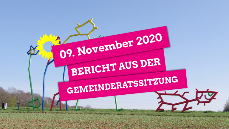 Gemeinderatssitzung vom 09. November 2020